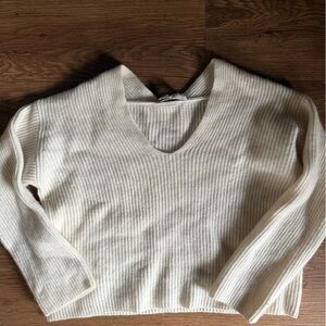 Cream cashmere sweater